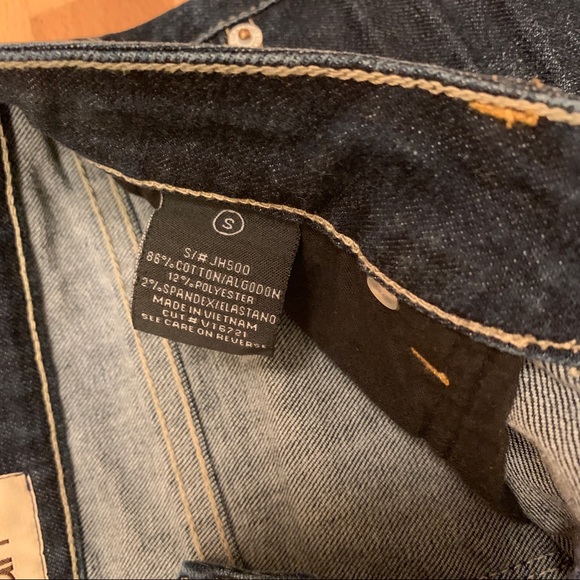 🌸 Pookie loves Sebastian Cuffed dark blue denim short shorts - Picture 4 of 7